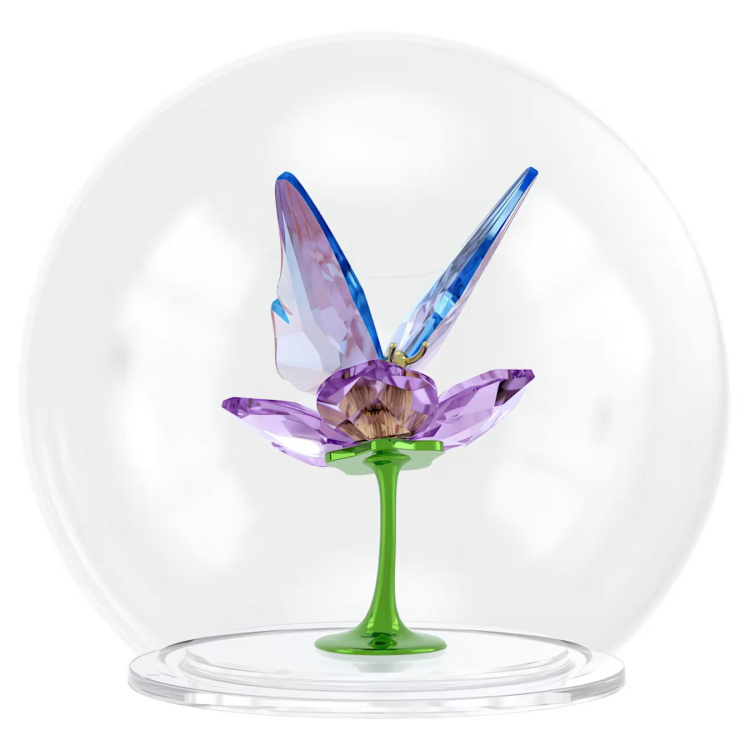 Idyllia Glass Ball Butterfly and Flower